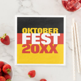 Oktoberfest Oktoberfest - Deutsche Flagge Serviette