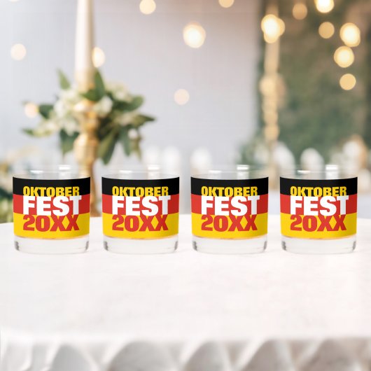 Oktoberfest Oktoberfest - Deutsche Flagge Whiskyglas (Insitu (Hochzeit))