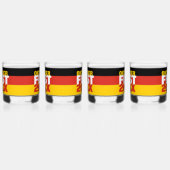 Oktoberfest Oktoberfest - Deutsche Flagge Whiskyglas (Links)