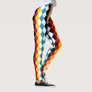 Oktoberfest-Outfit in den Farben der bayerischen u Leggings