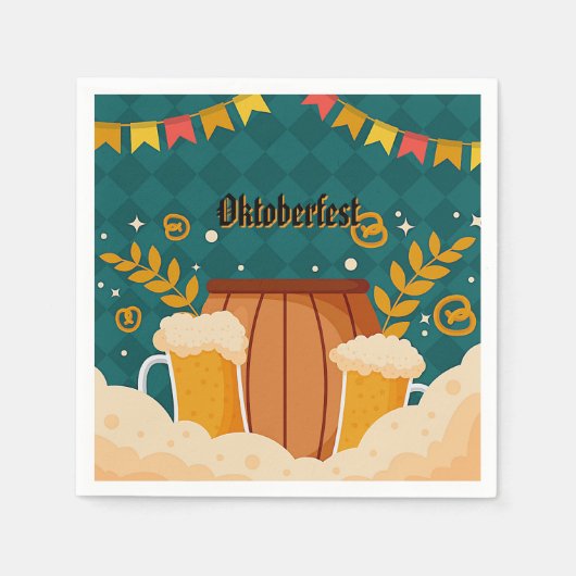 Oktoberfest Paper Napkins Serviette (Vorderseite)