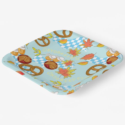 Oktoberfest Pappteller (Gewinkelt)