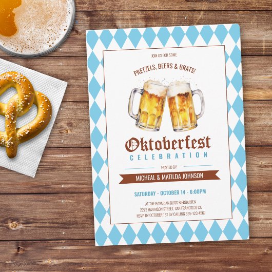 Oktoberfest-Party Einladung