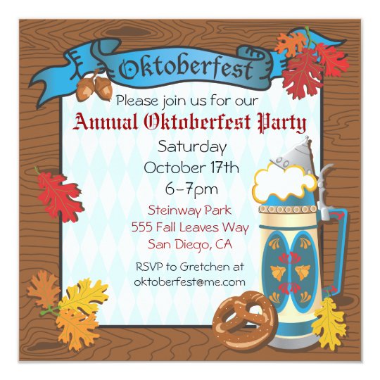 Oktoberfest Party Einladungen Zazzle De