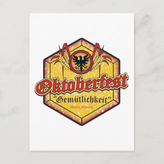 Oktoberfest - Pentagon-Design Postkarte