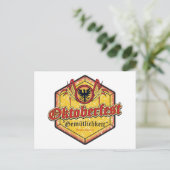 Oktoberfest - Pentagon-Design Postkarte (Stehend Vorderseite)