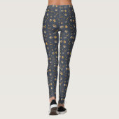 Oktoberfest Pretzel Bierfestival Muster Blau Leggings (Rückseite)