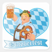 Oktoberfest Quadratischer Aufkleber (Vorderseite)