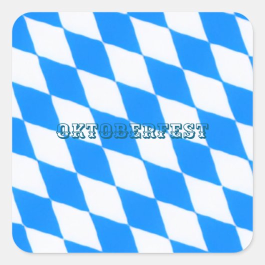 Oktoberfest Quadratischer Aufkleber (Vorderseite)