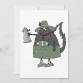 Oktoberfest Skunk Einladung (Vorderseite)