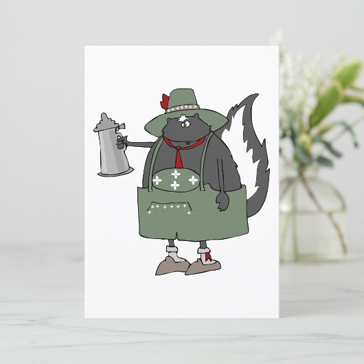 Oktoberfest Skunk Einladung
