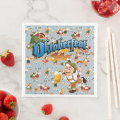 Oktoberfest-Tänzer Serviette (Beispiel)