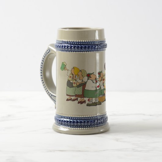 Oktoberfest-Tasse Bierglas (Vorderseite Links)