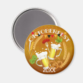 Oktoberfest Toastbier Magnet (Vorderseite/Rückseite)