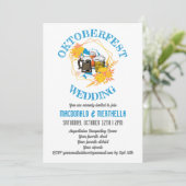 OKTOBERFEST Wedding Einladung (Stehend Vorderseite)