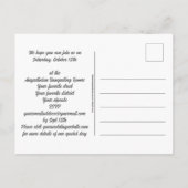 OKTOBERFEST Wedding Einladungspostkarte (Rückseite)