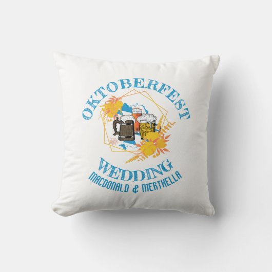 OKTOBERFEST Wedding Kissen (Vorderseite)