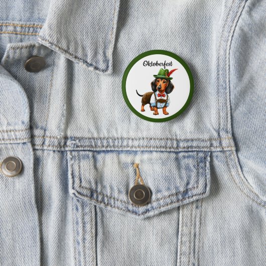 Oktoberfest Weiner Dog Button (Beispiel)