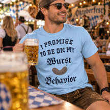 Oktoberfest Wurst Verhalten Tshirt