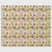 Oktoberfestbiere und Würstchen Geschenkpapier (Flach)