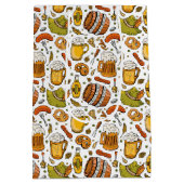 Oktoberfestbiere und Würstchen Mittlere Geschenktüte (Rückseite)