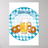 Oktoberfestfeier Runde Design Poster (Vorne)