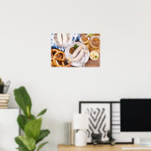 Oktoberfestfrühstück Poster (Heimbüro)