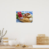 Oktoberfestfrühstück Poster (Küche)