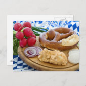 Oktoberfestfrühstück Postkarte (Vorne/Hinten)