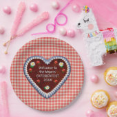 Oktoberfestherz (anpassbar) pappteller (Party)