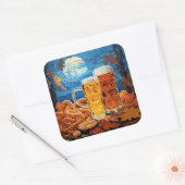 Oktoberfestkleber Quadratischer Aufkleber (Umschlag)
