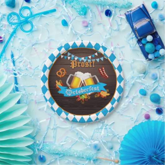 Oktoberfestpapierplatte Pappteller (Party)