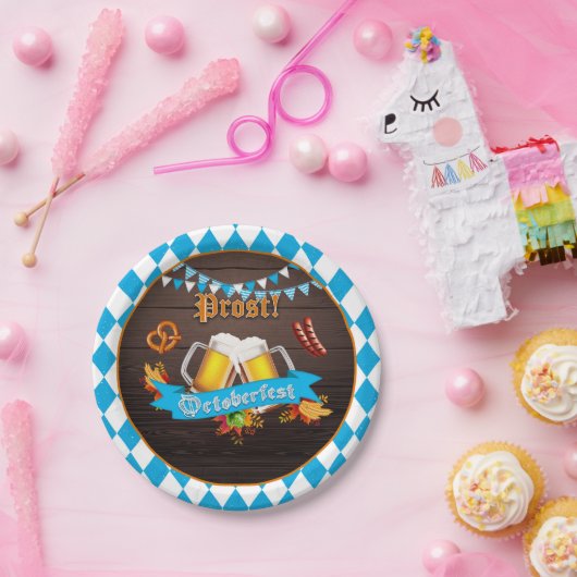 Oktoberfestpapierplatte Pappteller (Party)