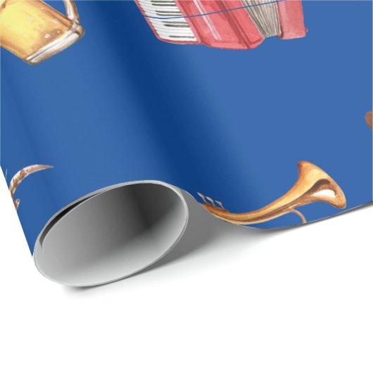 Oktoberfestspiele Geschenkpapier (Rolleneckpunkt)