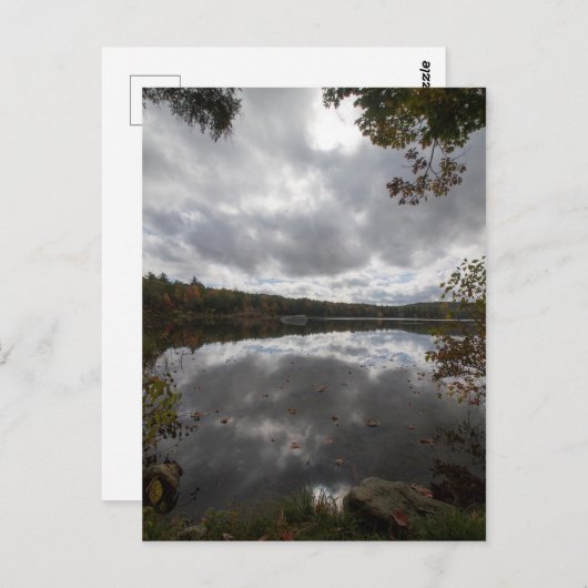 Oktoberwindbläschen Postkarte (Vorne/Hinten)