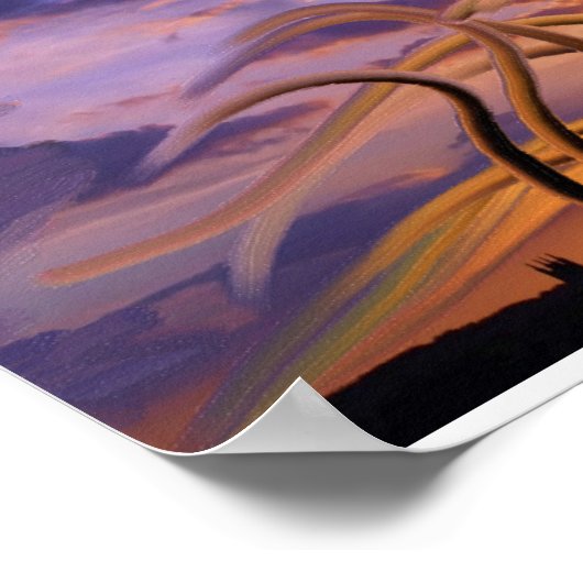 Oktopi am Himmel Poster (Ecke)