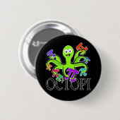 Oktopi Button (Vorne & Hinten)