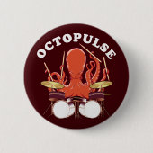 Oktopulose | Octopus Drummer Button (Vorderseite)