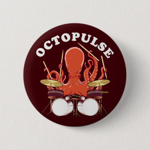 Oktopulose   Octopus Drummer Button