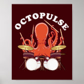 Oktopulose | Octopus Drummer Poster (Vorne)
