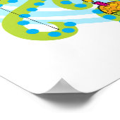 Oktopus 1. Geburtstag T - Shirt und Geschenke Poster (Ecke)