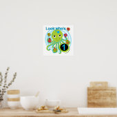 Oktopus 1. Geburtstag T - Shirt und Geschenke Poster (Küche)