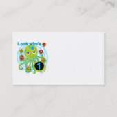 Oktopus 1. Geburtstag T - Shirt und Geschenke Visitenkarte (Rückseite)