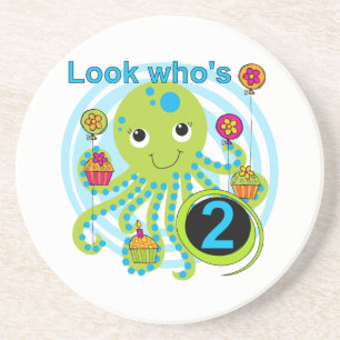 Oktopus 2. Geburtstag T Shirts und Geschenke Untersetzer