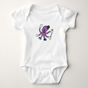 Oktopus als Magier mit Hut Baby Strampler