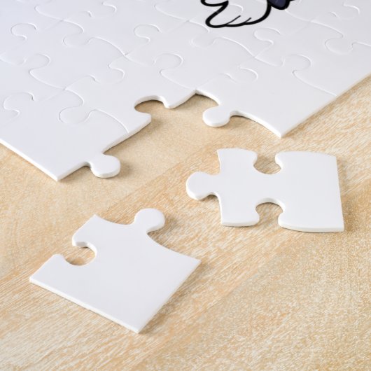 Oktopus als Magier mit Hut Puzzle (Seite)