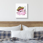 Oktopus als Piraten mit Säbel- und Augenpflaster Leinwanddruck (Insitu (Schlafzimmer))