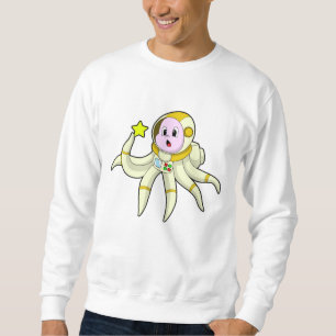 Oktopus als Taucher mit Star Sweatshirt