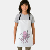Oktopus als Zauberer mit Trident Schürze (Insitu)