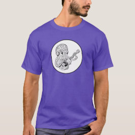 Oktopus auf Gitarre - mein erster T-Shirt